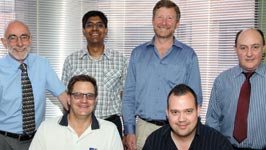 From l to r, seated: Gary Friend, Francoius du Toit. Standing: Andrew Ashton, Vinesh Maharaj, Rob Mackenzie, Steven Meyer.